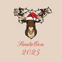 Sigma Chi SantaCon Moose with Lights Holidays Hoodie