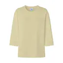 Fresh Prints Morgan Oversized Varsity Shirt Baby Yellow mto Front