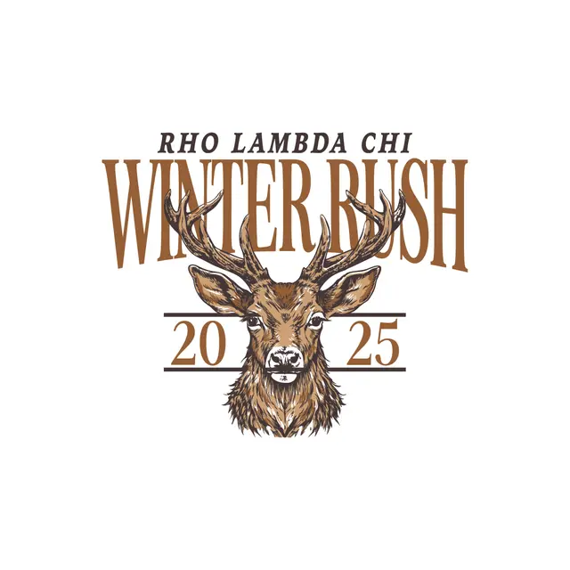 Rho Lambda Chi Deer Head Winter Rush Crewneck