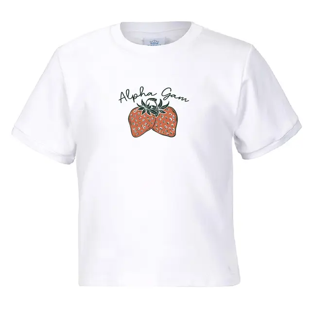 Alpha Gamma Delta Strawberry Illustration PR Shirt 2