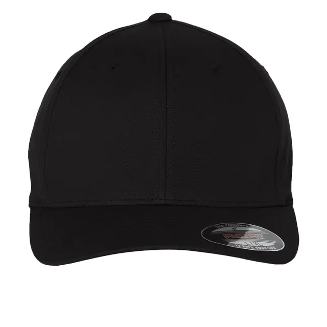 Adult-Value-Cotton-Twill-Cap-Black-Front