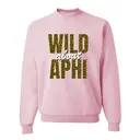 Alpha Phi Leopard Print Wild Text PR Sweater 2