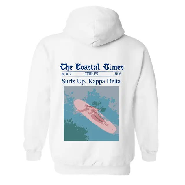 Kappa Delta Surfboard Magazine Cover PR Hoodie 2