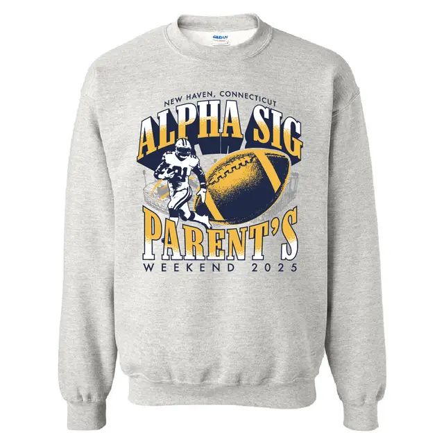 Alpha Sigma Phi Football Graphic Parent's Weekend Crewneck 2