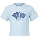 Butterfly on Denim Stitched Patch Big Little Reveal Shirt Design for Zeta Tau Alpha