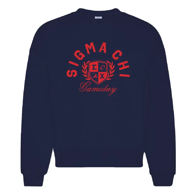 Sigma Chi Bold Crest Game Day Crewneck 2