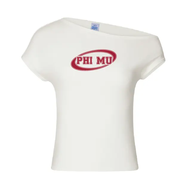 Phi Mu Bold Oval Logo PR Shirt 2