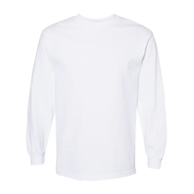 Alstyle Classic Long Sleeve T-Shirt 1304 White Front