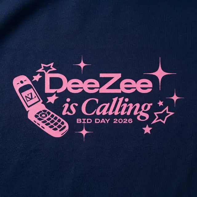 Delta Zeta Cellphone Illustration Rush Bid Tank