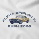 Alpha Epsilon Pi Classic Car Illustration Rush Crewneck