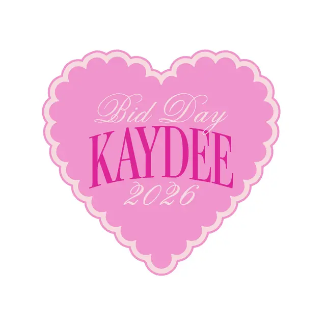 Kappa Delta Heart Graphic Rush Bid Tank