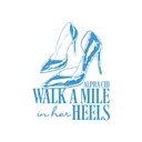 Alpha Chi Omega Heels Sketch Philanthropy Crewneck