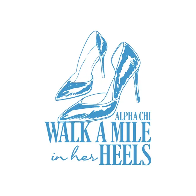 Alpha Chi Omega Heels Sketch Philanthropy Crewneck