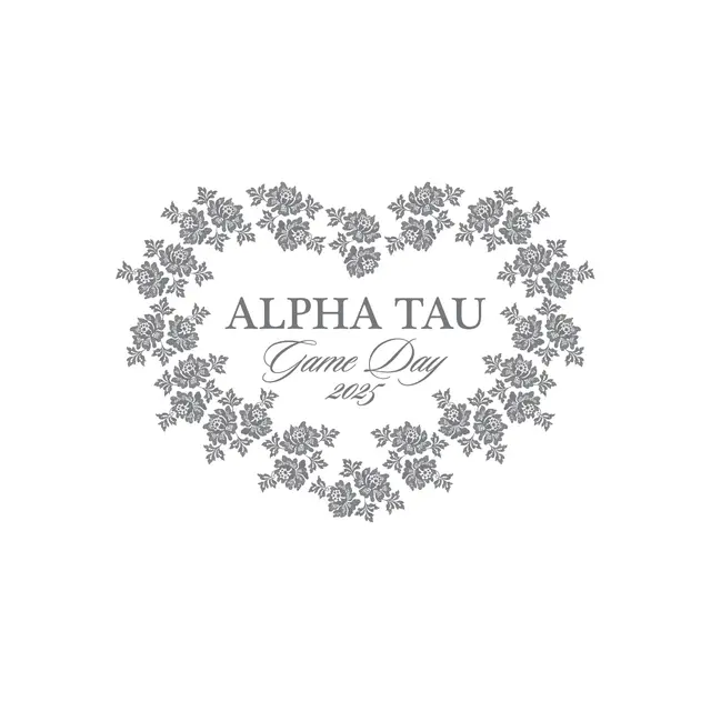 Alpha Sigma Tau Floral Heart Game Day Shirt