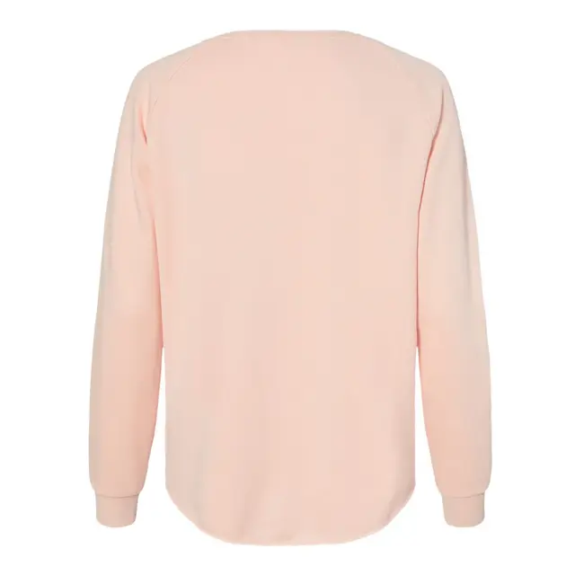 Women's California Wave Wash Crewneck Sweatshirt Blush Back