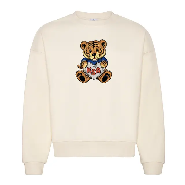 Korean Student Association Cute Bear Illustration PR Crewneck 2