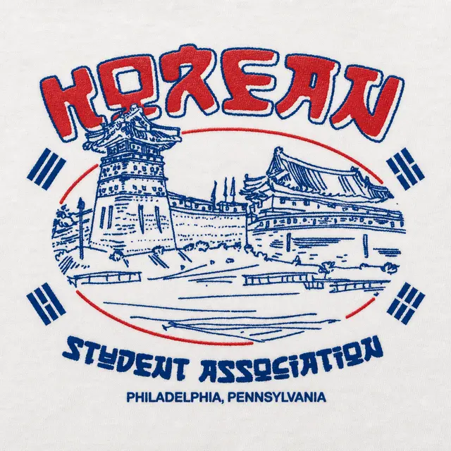 Korean Student Association Architectural Illustration PR Shirt
