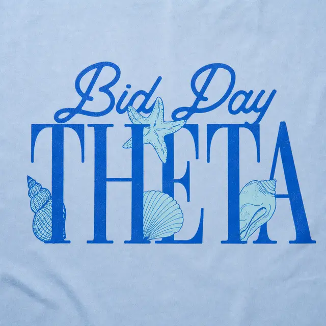 Kappa Alpha Theta Bid Day Flowing Script Tanks