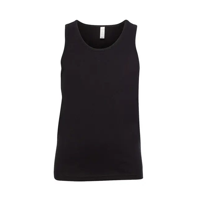 Bella + Canvas Youth Jersey Tank 3480y Black Front