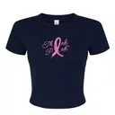 Zeta Tau Alpha Think Pink Ribbon Script Philanthropy Shirt 2