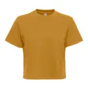 Women's Heavyweight Boxy T-Shirt Antique Gold Front