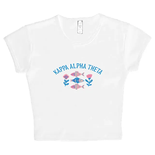 Kappa Alpha Theta Fish and Floral PR Shirt 2