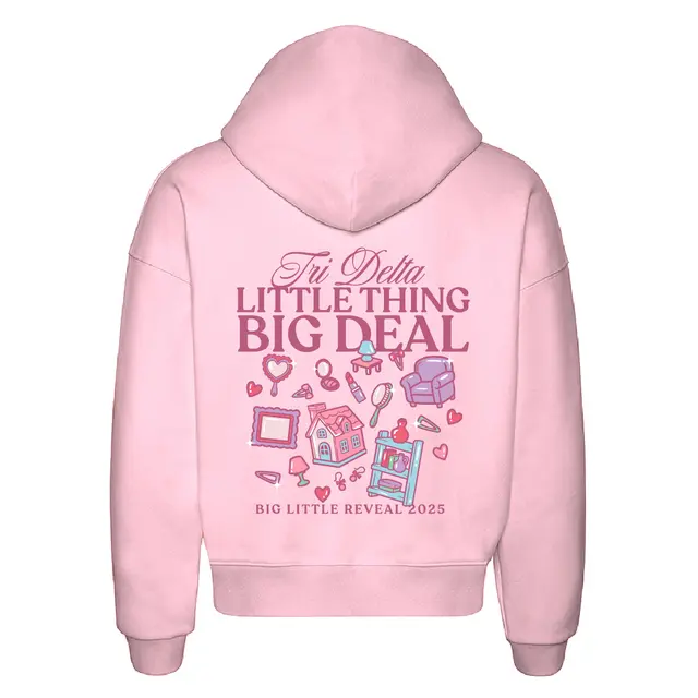 Delta Delta Delta Illustrated Icons Big Little Reveal Hoodie 2
