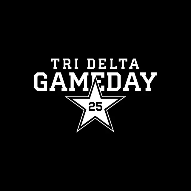Delta Delta Delta Star Graphic Game Day Tank