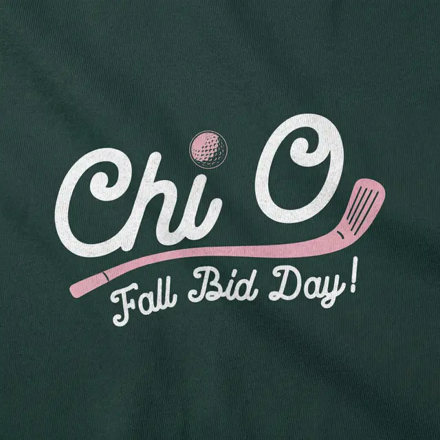 Chi Omega Golf Graphic Rush Shirt