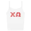 Chi Omega Button Pattern PR Tank 2