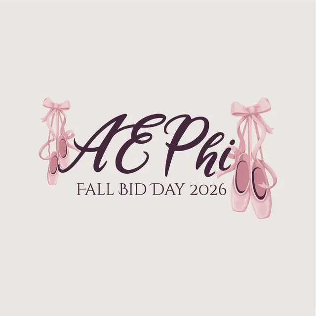 Alpha Epsilon Phi Ballet Slippers Rush & Bid Tank
