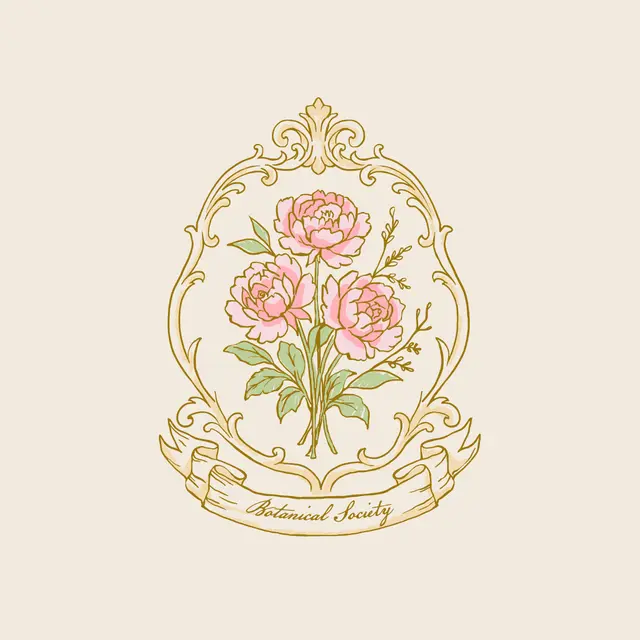 Botanical Society Peony Illustration PR Crewneck