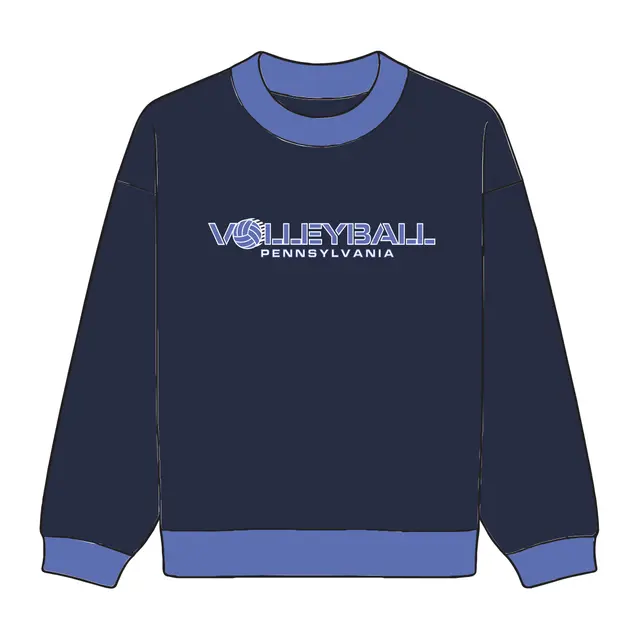 Volleyball Club Bold Block Lettering PR Hoodie 2