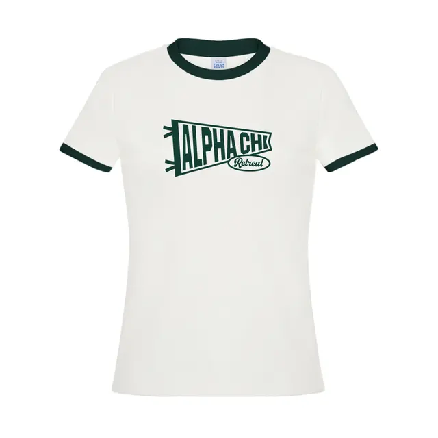 Alpha Chi Omega Pennant Style Retreat Shirt 2