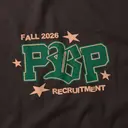 Pi Beta Phi Bold Block Lettering Rush Bid Shirt