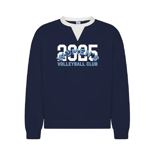 Women's Volleyball Club Bold Block Texts PR Crewneck 2