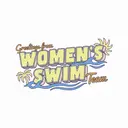 Women's Swim Team Retro Beach Vibes PR Sweater