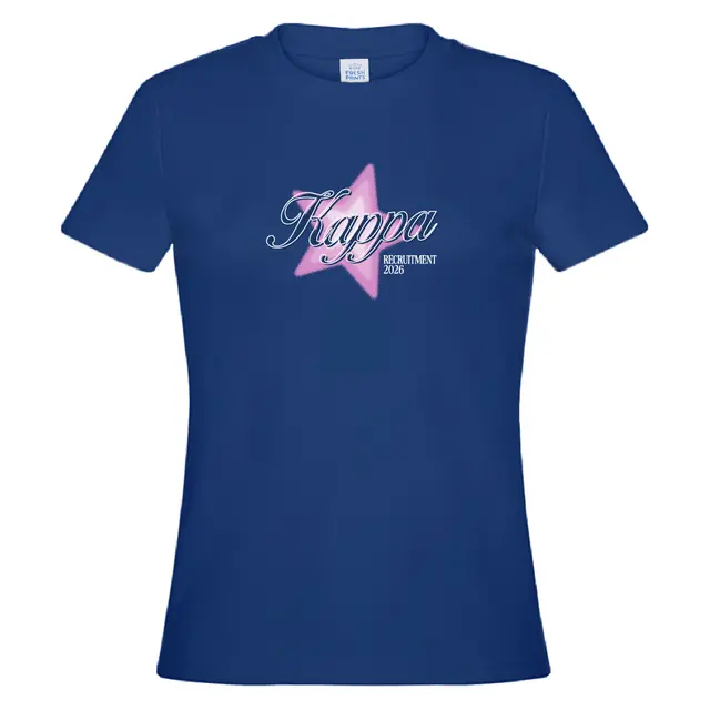 Kappa Kappa Gamma Pink Halftone Star Recruitment Shirt 2