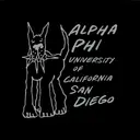Alpha Phi Bold Dog Illustration PR Hoodie
