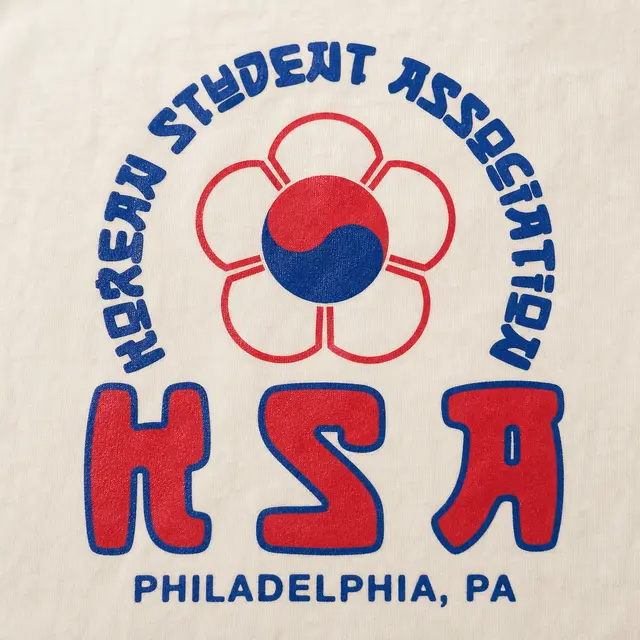 Korean Student Association Flower Graphic PR Shirt