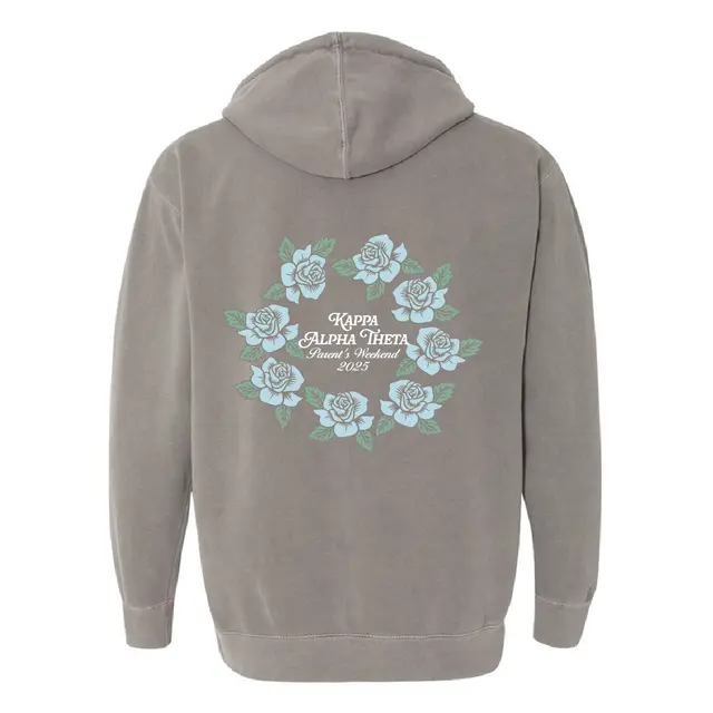 Kappa Alpha Theta Blue Roses Parent's Weekend Hoodie 2