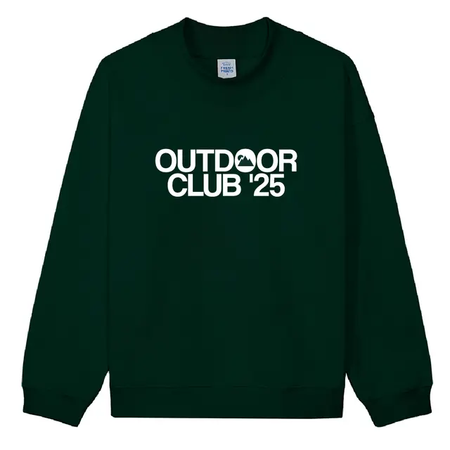 Outdoor Club Bold Text Mountain Icon PR Sweater 2