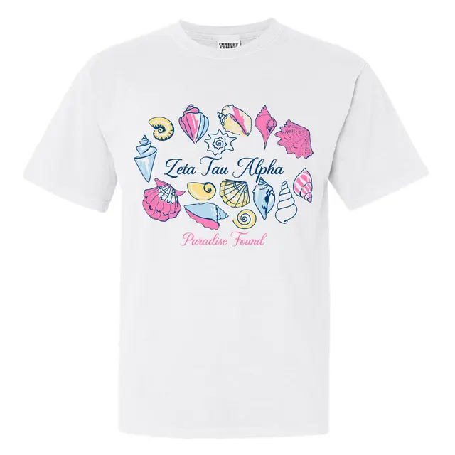 Zeta Tau Alpha Seashells and Paradise Found PR Shirt 2