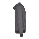 Customizable Next Level Adult Denim Fleece Full-Zip Hooded Sweatshirt 9600 Black Left