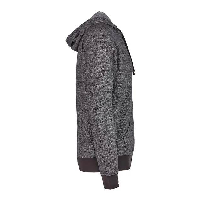 Customizable Next Level Adult Denim Fleece Full-Zip Hooded Sweatshirt 9600 Black Left