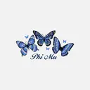 Phi Mu Blue Butterfly PR Shirt