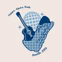 Kappa Alpha Theta Guitar and Gingham PR Shirt