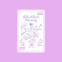 Alpha Delta Pi Lovebirds and Floral Date Party Hoodie