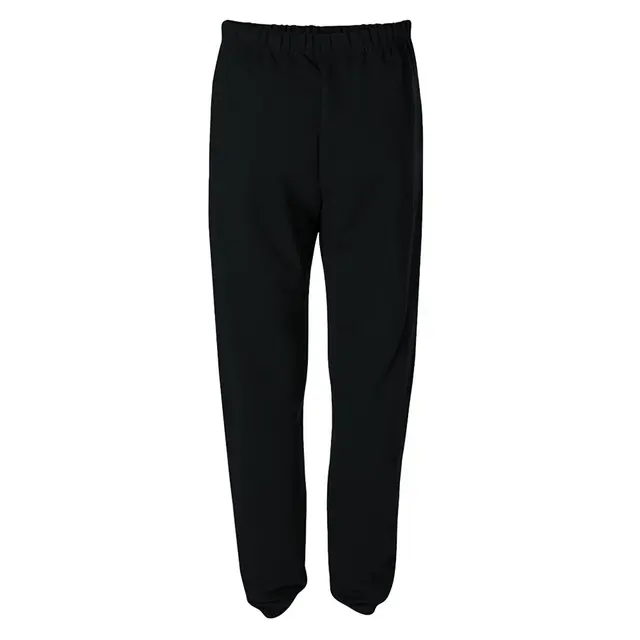 Jerzees Adult 9.5 oz. Super Sweats NuBlend Fleece Pocketed Sweatpants 4850p Black Back