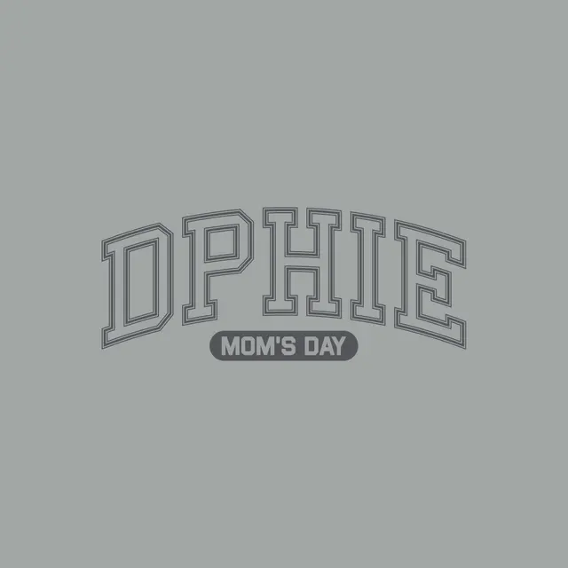 Delta Phi Epsilon Bold Arch Text Mom's Day Crewneck